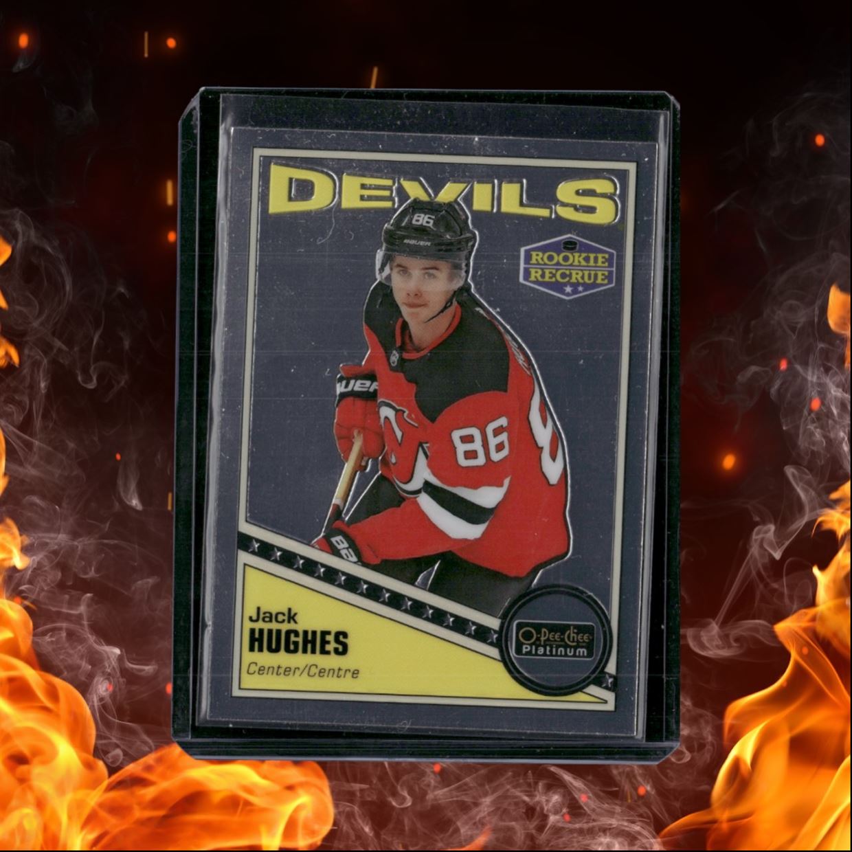 2019-20 O-Pee-Chee Platinum Jack Hughes Retro Marquee Rookie #R-100