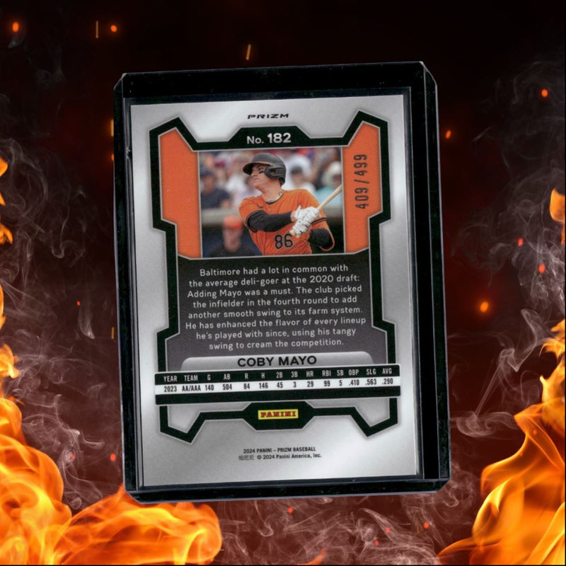 2024 Panini Prizm Coby Mayo Legends Pulsar Prizm 409/499