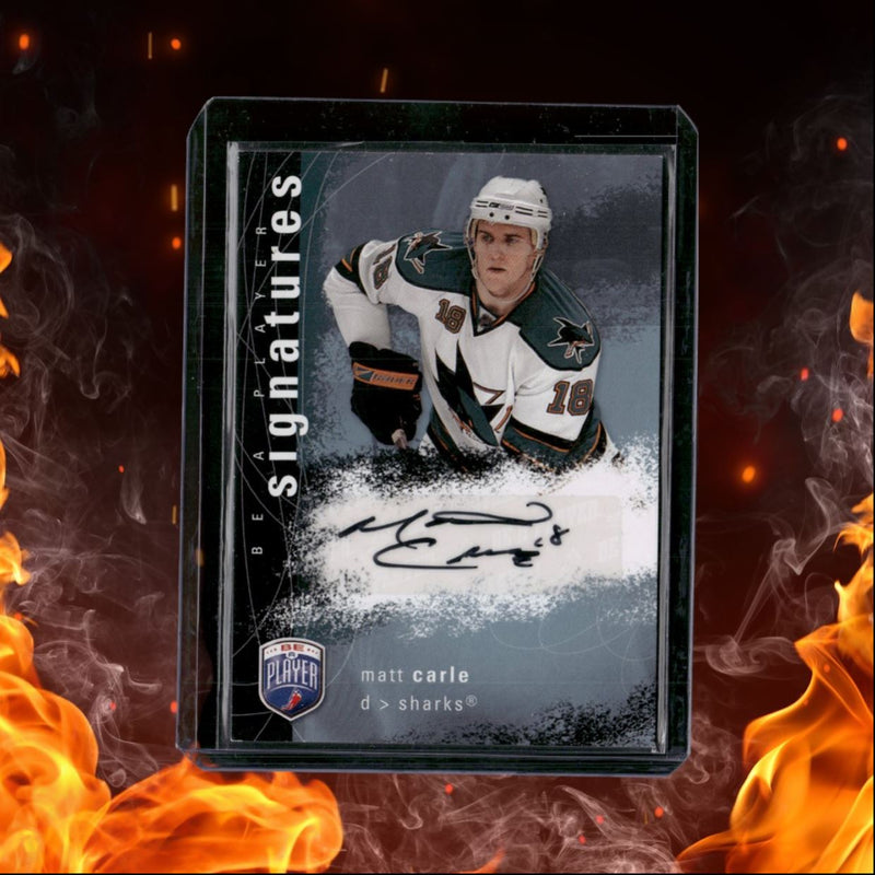 2007-08 Upper Deck Be a Player Matt Carle Signatures Auto