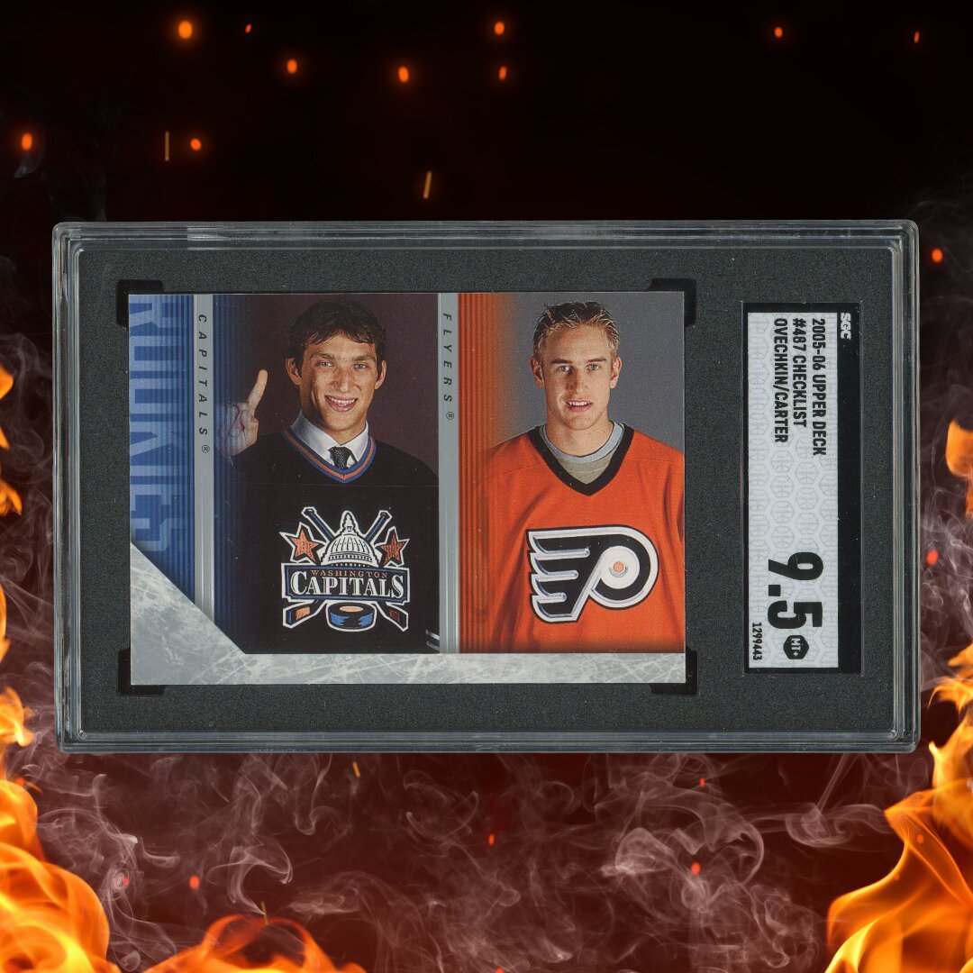 2005-06 Upper Deck Checklist Ovechkin/Carter SGC 9.5