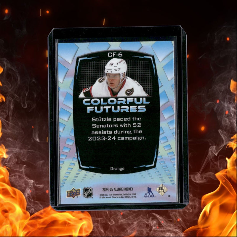 2024-25 Upper Deck Allure Tim Stutzle Colorful Futures Orange