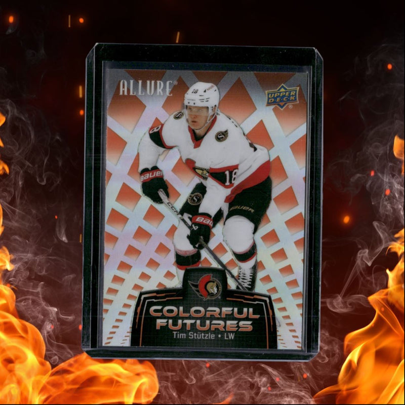 2024-25 Upper Deck Allure Tim Stutzle Colorful Futures Orange