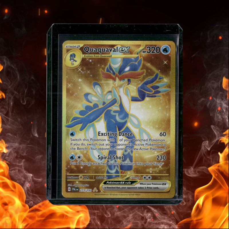 2023 Pokemon Paldea Evolved Quaquaval EX Secret Rare Full Art Gold LP