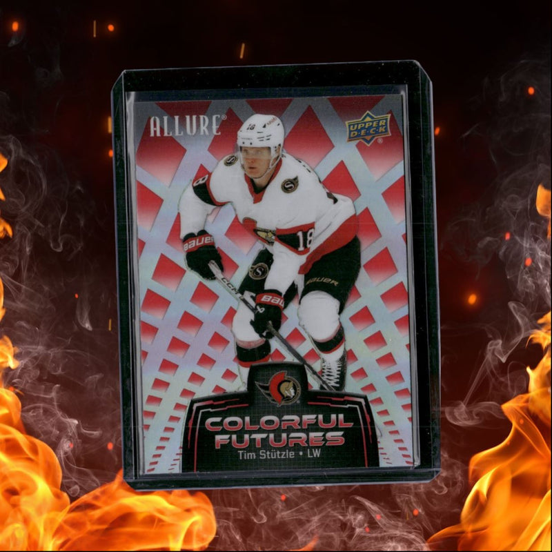 2024-25 Upper Deck Allure Tim Stutzle Colorful Futures Red