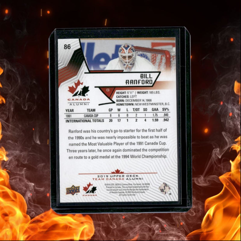2019-20 Upper Deck Team Canada Alumni Bill Ranford Exclusives 165/250