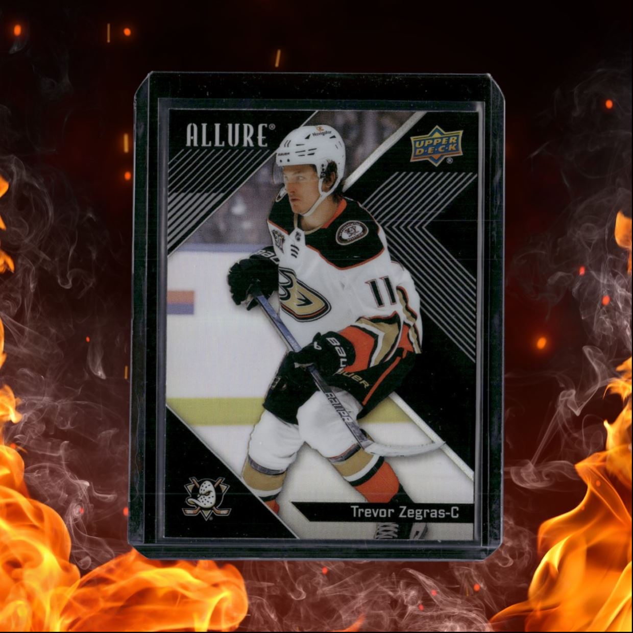 2024-25 Upper Deck Allure Trevor Zegras Black Rainbow #11
