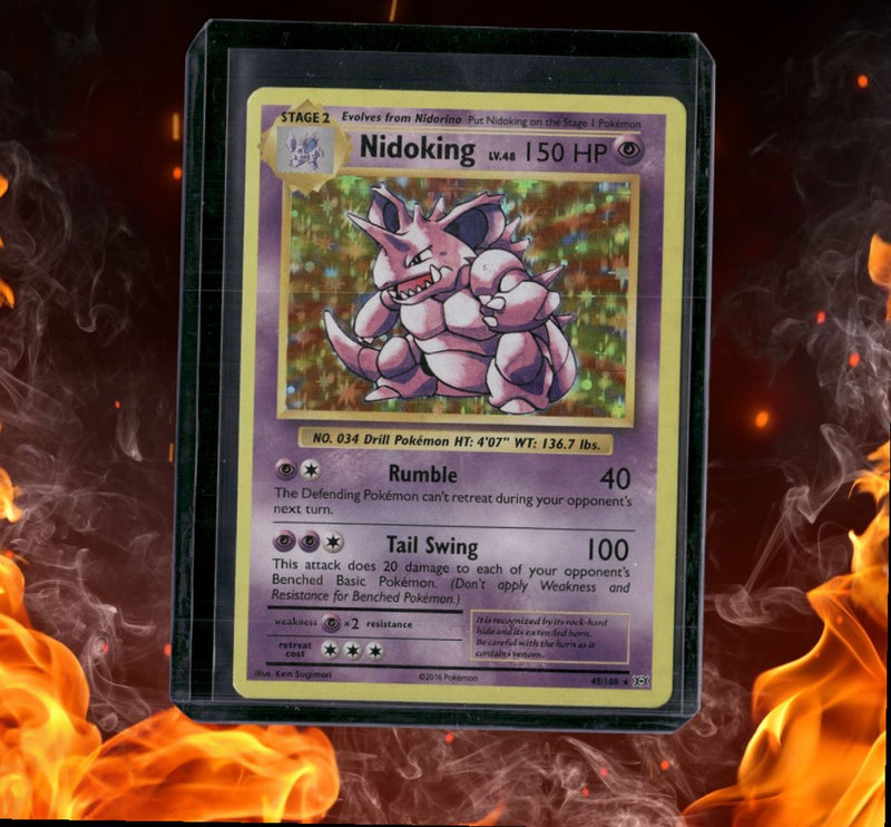 2016 Pokemon XY Evolutions Nidoking Holo MP