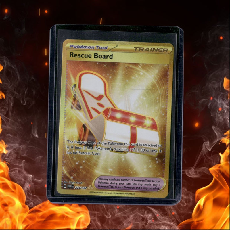 2024 Pokemon Twilight Masquerade Rescue Board Hyper Rare Full Art Gold LP