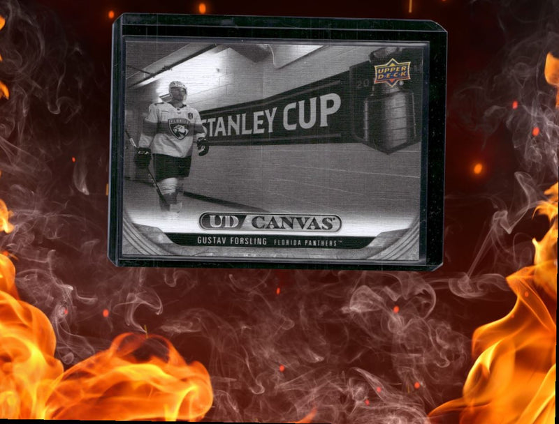 2024-25 Upper Deck Gustav Forsling Canvas Black & White