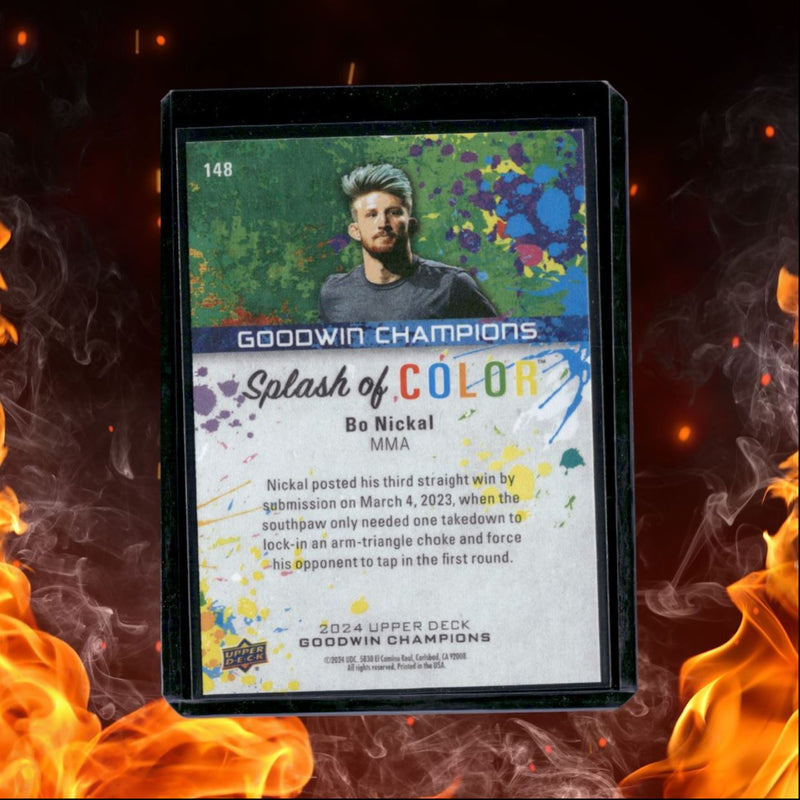 2024 Upper Deck Goodwin Champions Bo Nickal Splash of Color (D)