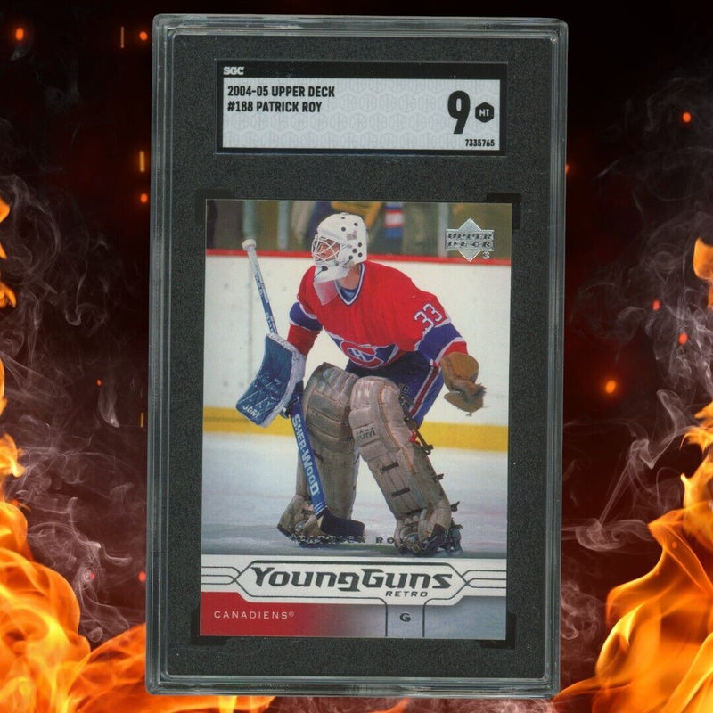 2004-05 Upper Deck PATRICK ROY Retro Young Guns SGC 9