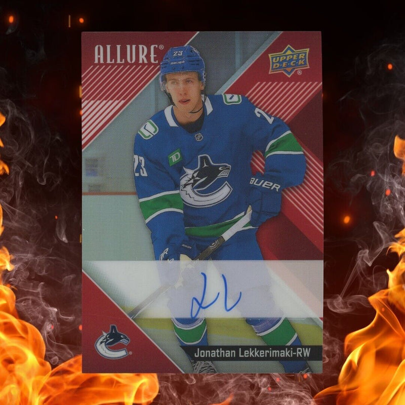 2024-25 Upper Deck Allure JONATHAN LEKKERIMAKI Rookie Auto XRC Red Rainbow SSP
