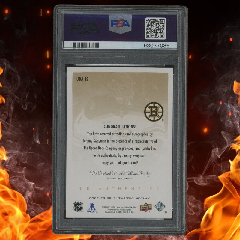 2022-23 SP Authentic JEREMY SWAYMAN UD Authentic Auto PSA 9