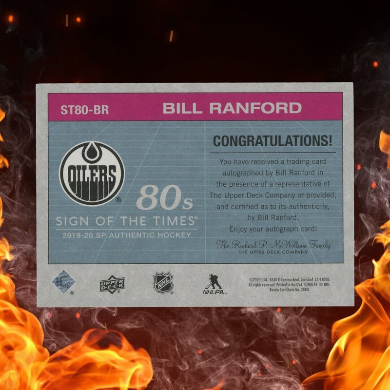 2019-20 UD SP Authentic BILL RANFORD Auto Sign of the Times Retro 80's