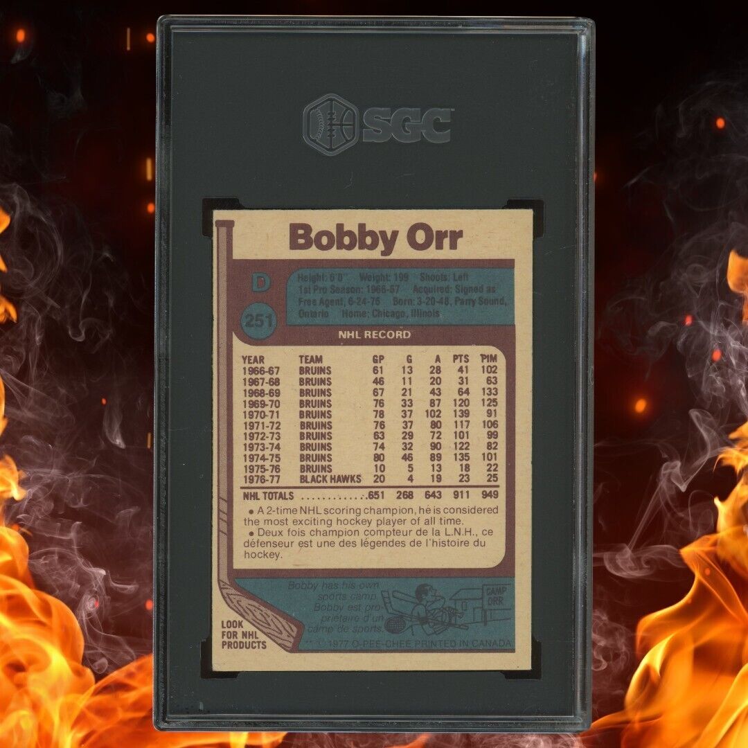 1977-78 O-Pee-Chee BOBBY ORR SGC 5 #251 EX