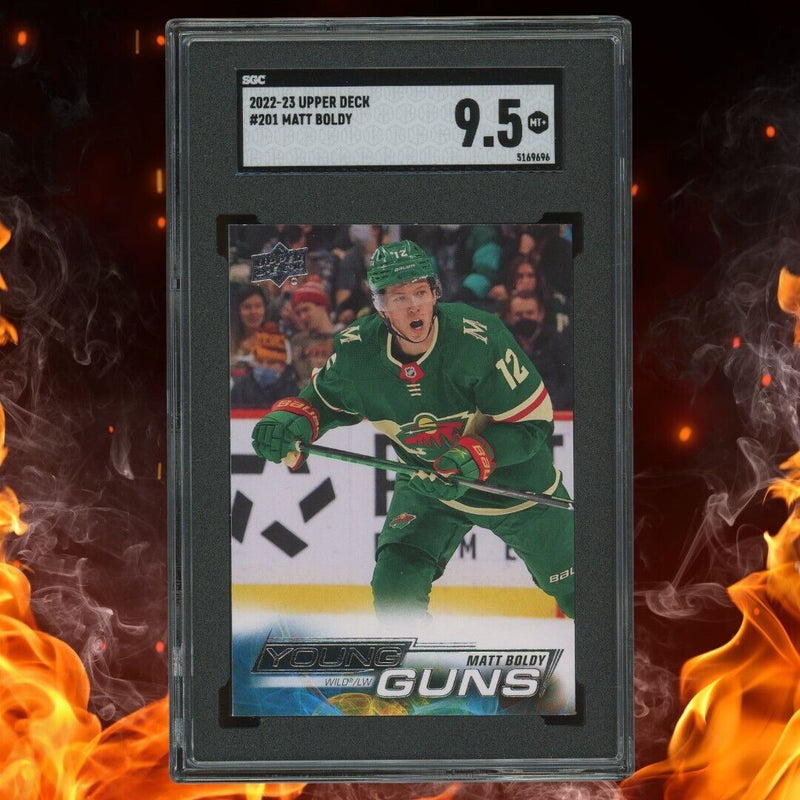 2022-23 Upper Deck MATT BOLDY Young Guns SGC 9.5