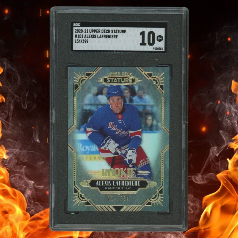 2020-21 Upper Deck Stature ALEXIS LAFRENIERE Rookie /399 SGC 10