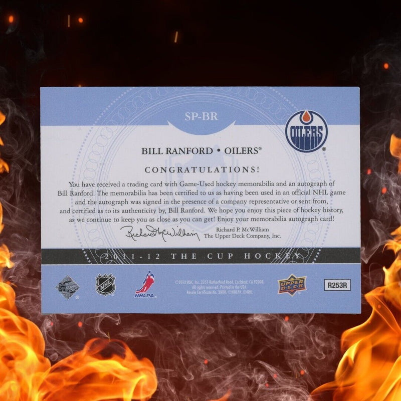 2011-12 The Cup BILL RANFORD Signature Patches /75 Patch Auto