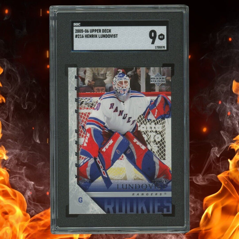 2005-06 Upper Deck HENRIK LUNDQVIST Young Guns SGC 9