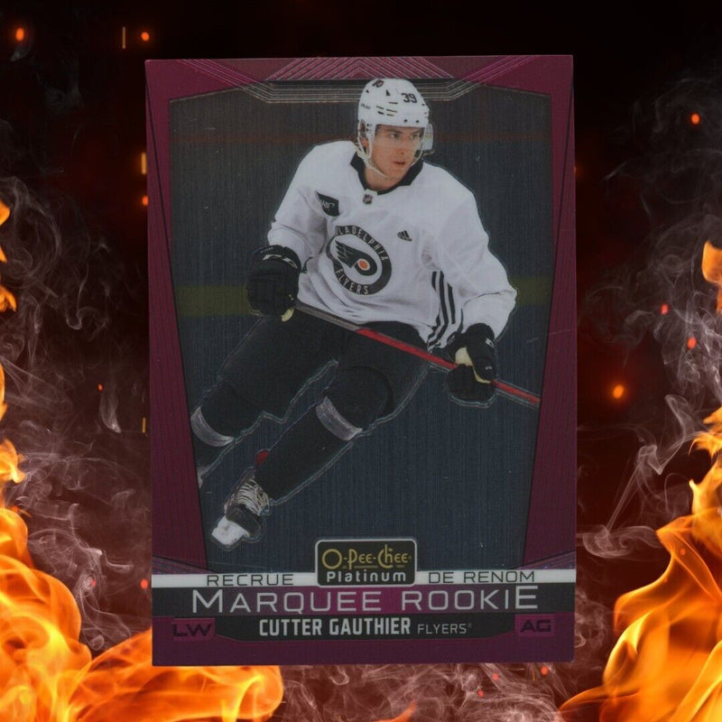 2024-25 O-Pee-Chee CUTTER GAUTHIER Marquee Rookie /75 Matte Pink Platinum