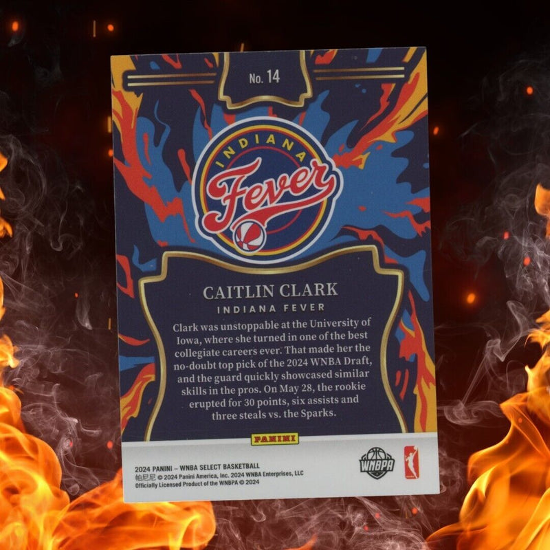 2024 Panini Select WNBA CAITLIN CLARK Rookie En Fuego