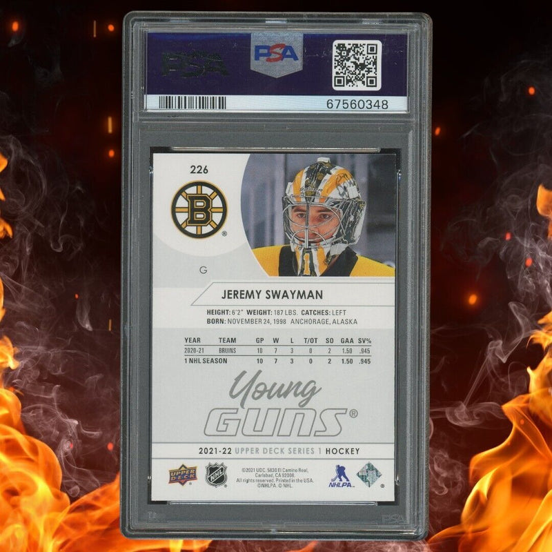 2021-22 Upper Deck JEREMY SWAYMAN Young Guns PSA 10