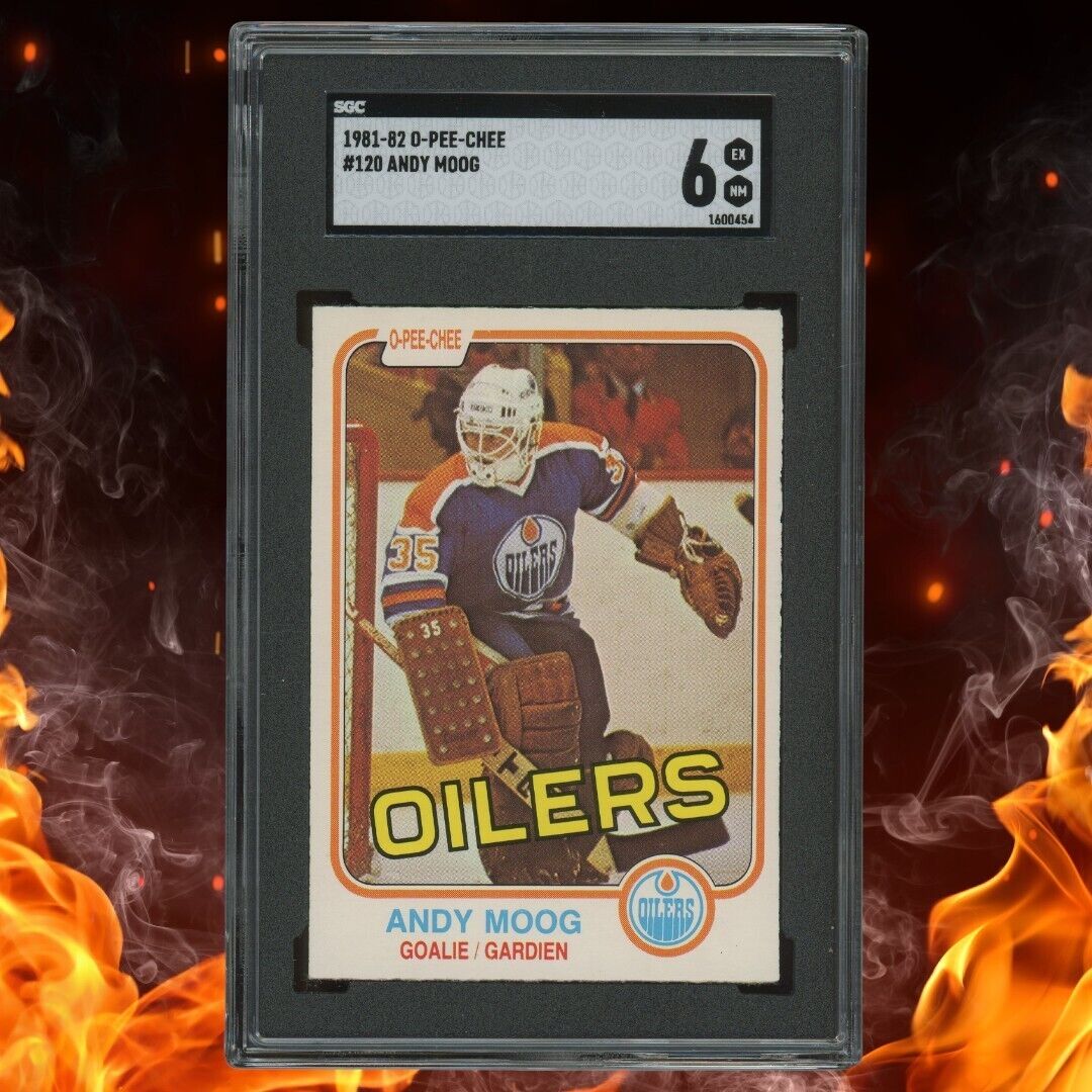 1981-82 O-Pee-Chee ANDY MOOG Rookie SGC 6 #120 EX-NM