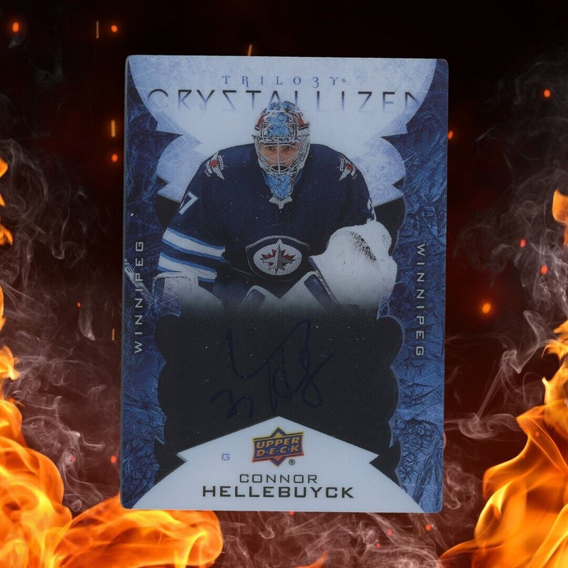 2019-20 Upper Deck Trilogy CONNOR HELLEBUYCK Crystalized Auto
