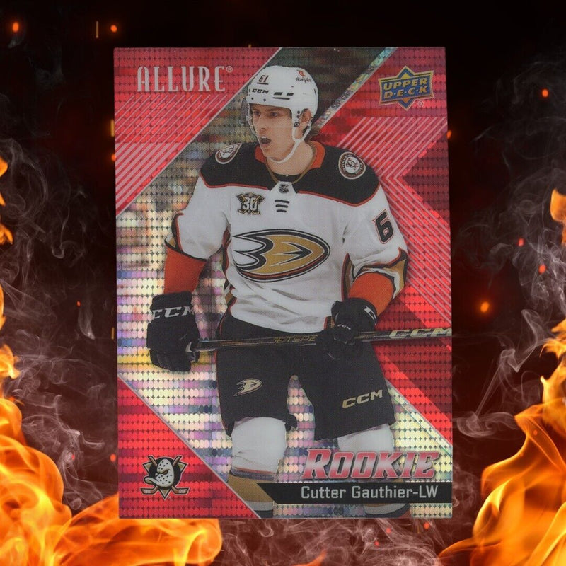 2024-25 Upper Deck Allure CUTTER GAUTHIER Rookie Red Rainbow