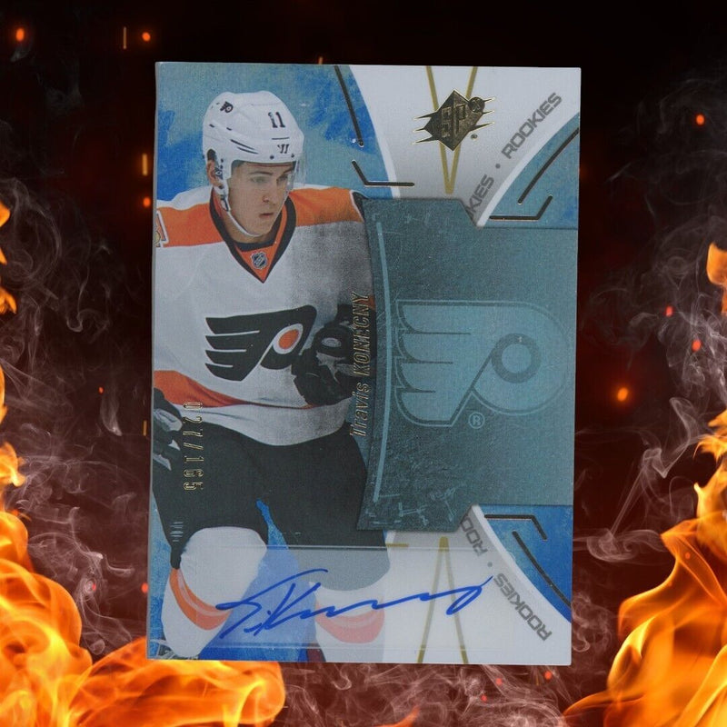 2016-17 Upper Deck SPx TRAVIS KONECNY Rookie Auto /165