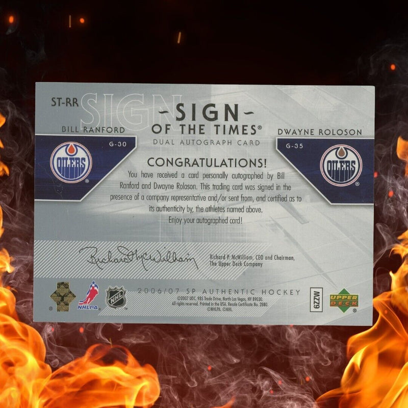 2006-07 SP Authentic BILL RANFORD / DWAYNE ROLOSON Auto Dual Sign of the Times
