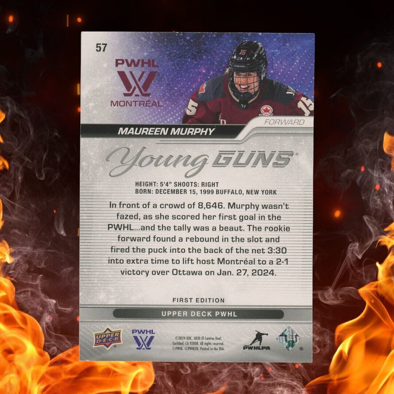 2024-25 Upper Deck PWHL  MAUREEN MURPHY Outburst Silver Young Guns