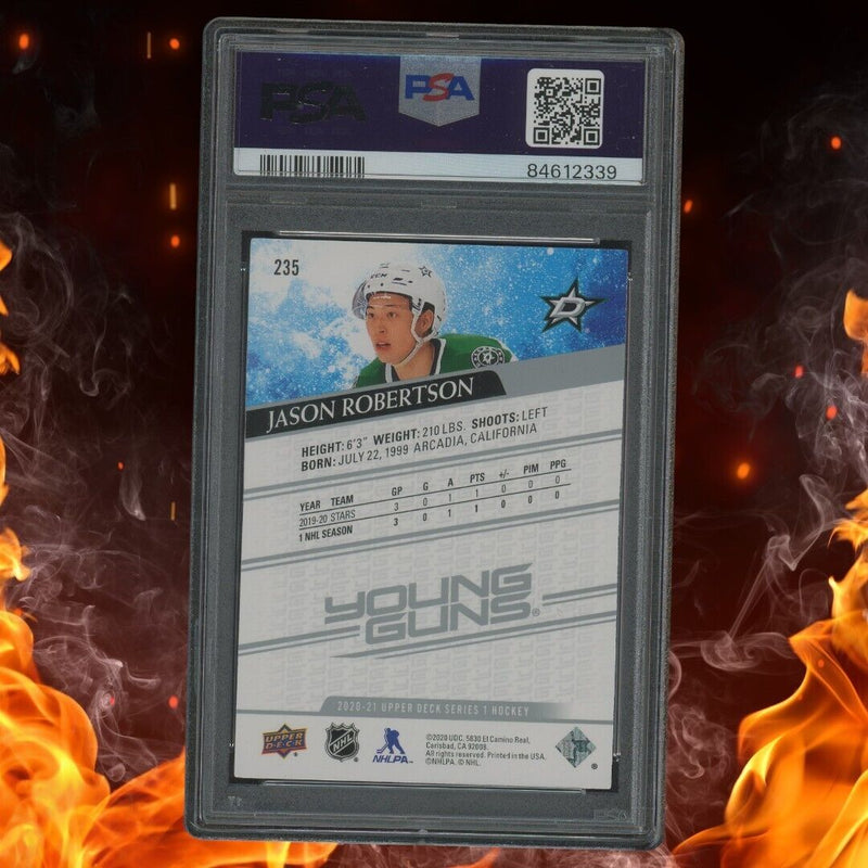 2020-21 Upper Deck JASON ROBERTSON Young Guns PSA 10