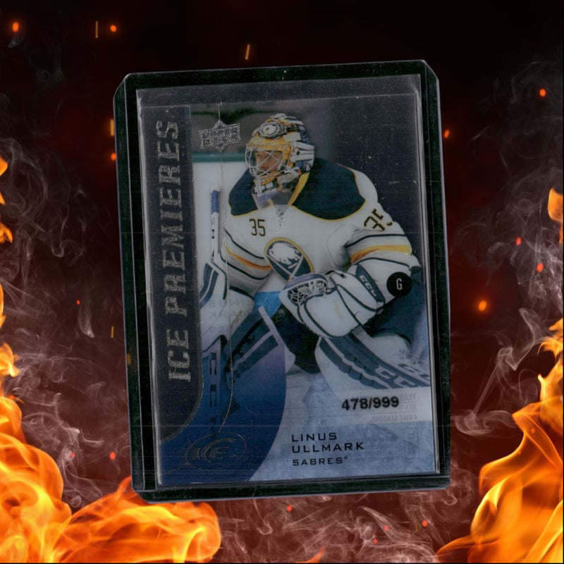 2015-16 Upper Deck Ice Linus Ullmark Premieres Rookie 478/999