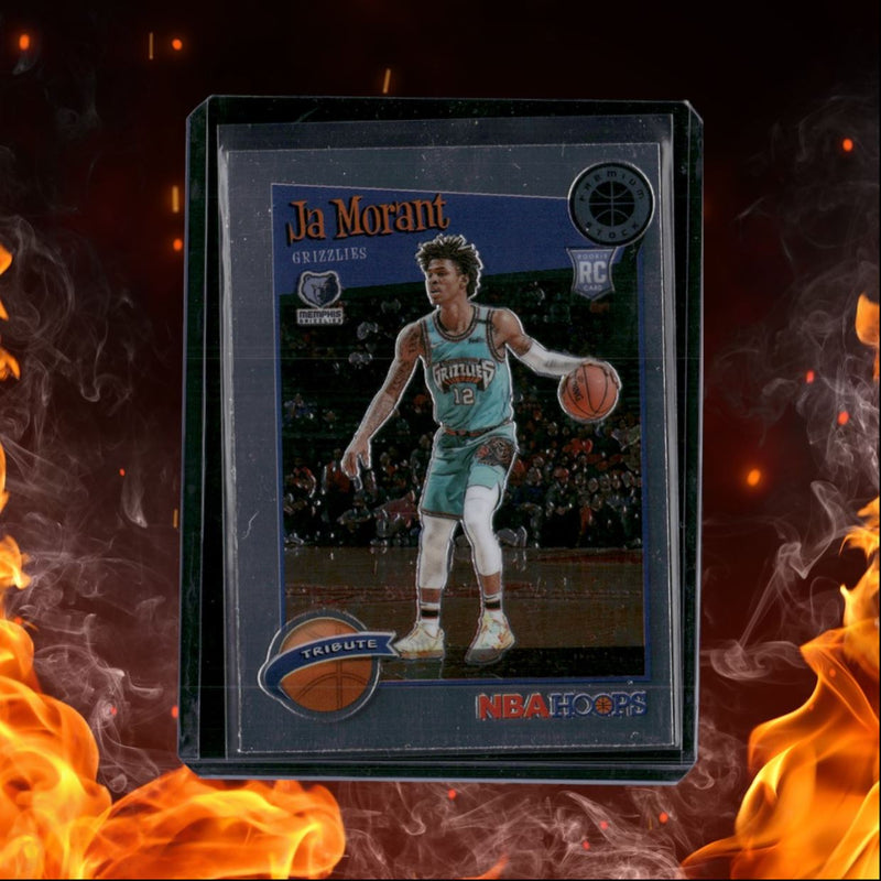 2019-20 Panini NBA Hoops Premium Stock Ja Morant Tribute (B) Rookie