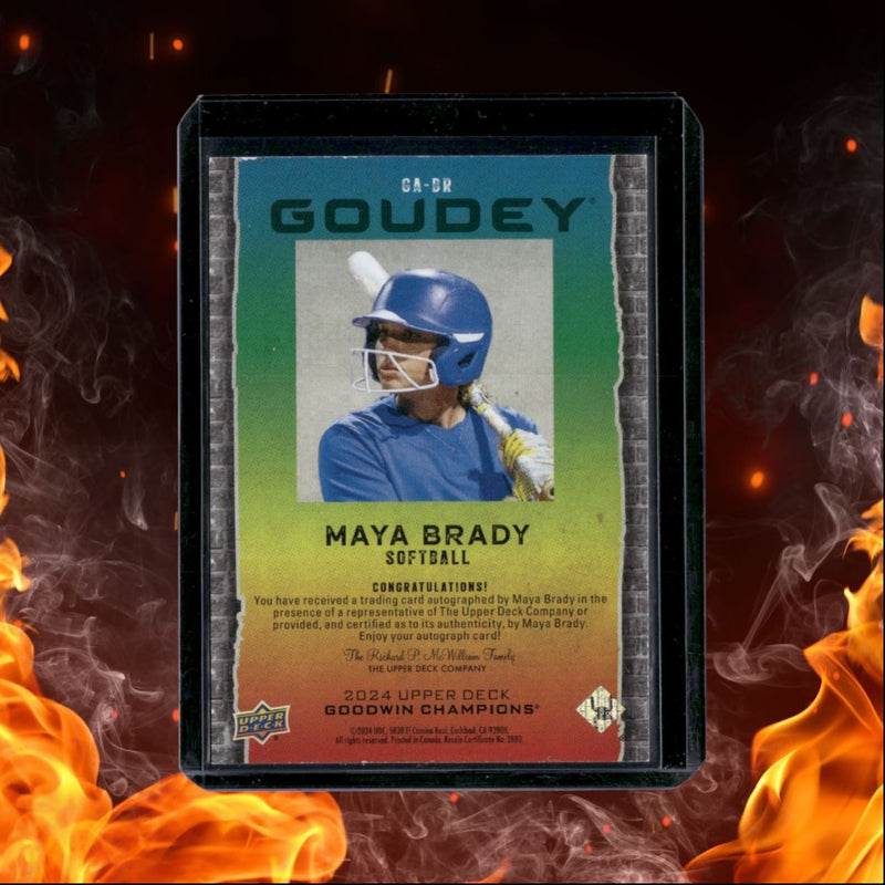 2024 Upper Deck Goodwin Champions Maya Bradley Goudey Auto