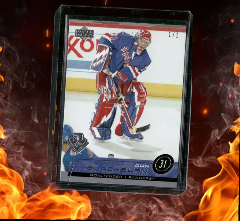 2002-03 Upper Deck Dan Blackburn 30th Anniversary 1/1