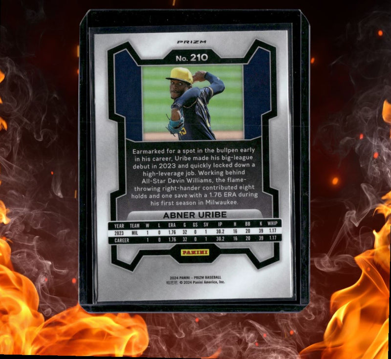 2024 Panini Prizm Abner Uribe Silver Prizm Rookie