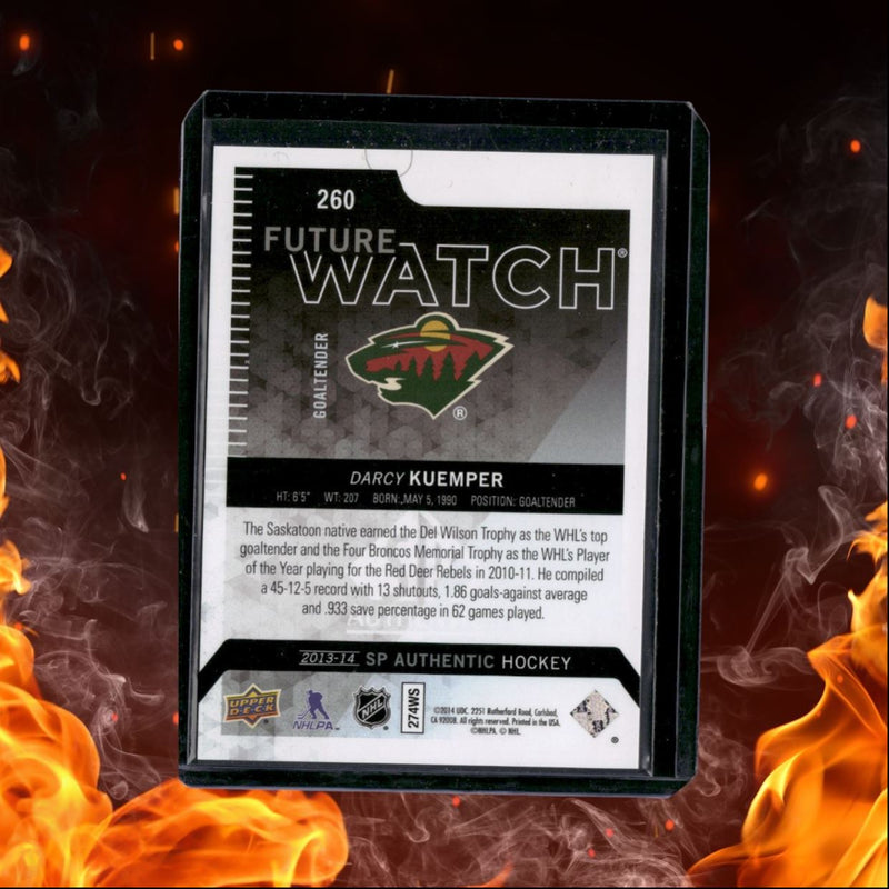2013-14 SP Authentic Darcy Kuemper Future Watch Rookie 0243/1299