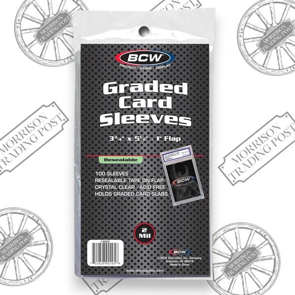 bcw graded card sleeves BCW Resealable Graded Card Sleeves