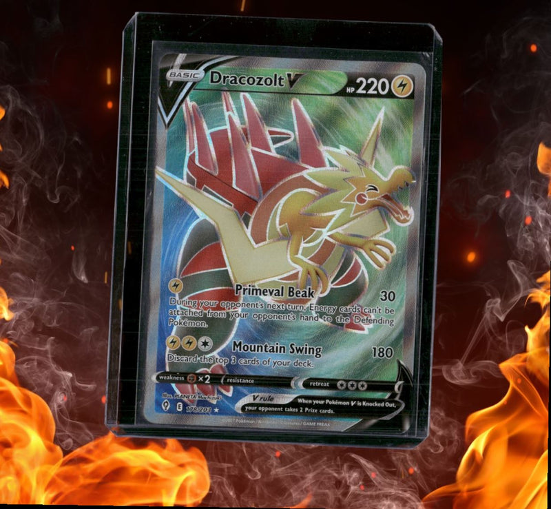 2021 Pokemon Evolving Skies Dracozolt V Ultra Rare LP