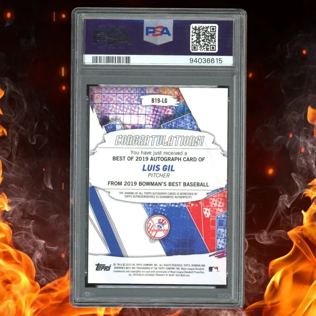 2019 Bowman's Best LUIS GIL Blue Refractor Auto /150 PSA 10 #B19-LG