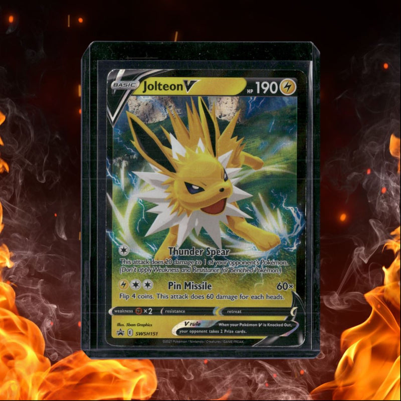 2021 Pokemon Sword & Shield Jolteon V Black Star Promo MP