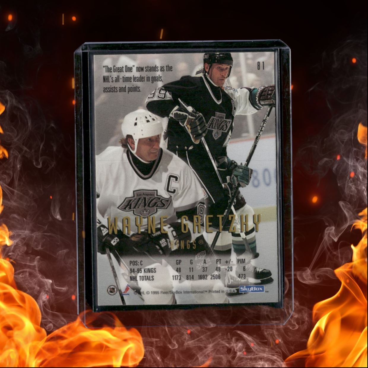 1995-96 SkyBox Wayne Gretzky Emotion #81