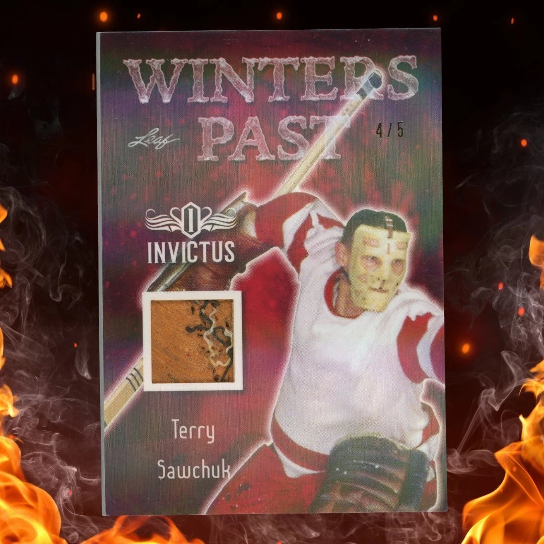 2018-19 Leaf Invictus TERRY SAWCHUK Winters Past Patch /5 #WP-14