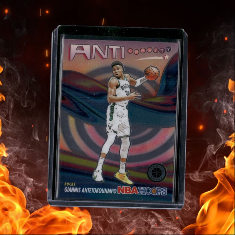 2023-24 Panini NBA Hoops Premium Stock Giannis Antetokounmpo Anti Gravity