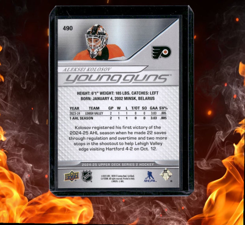 2024-25 Upper Deck Aleksei Kolosov Young Guns Rookie
