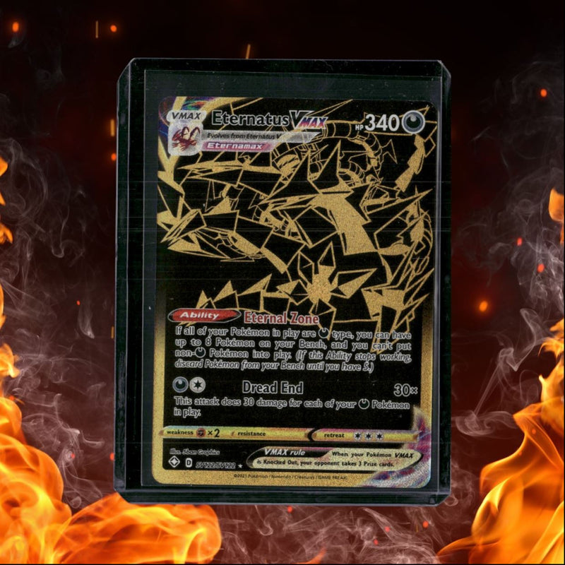 2021 Pokemon Shining Fates Eternatus VMAX Black / Gold Full Art LP