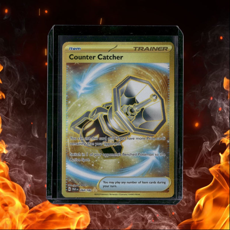 2023 Pokemon Paradox Rift Counter Catcher Hyper Rare Gold LP