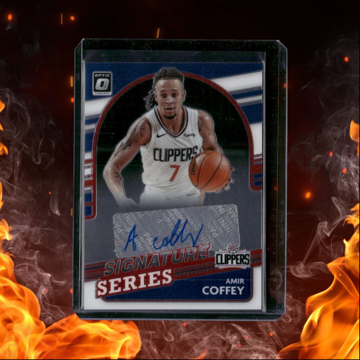 2021-22 Donruss Optic Amir Coffey Signature Series Auto #SS-ACF